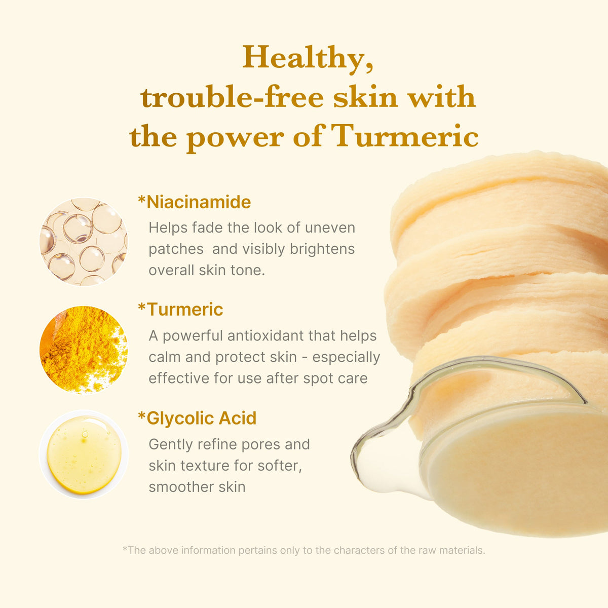 Medicube Kojic Acid Turmeric Toner Pad – pads anti-taches visage et corps