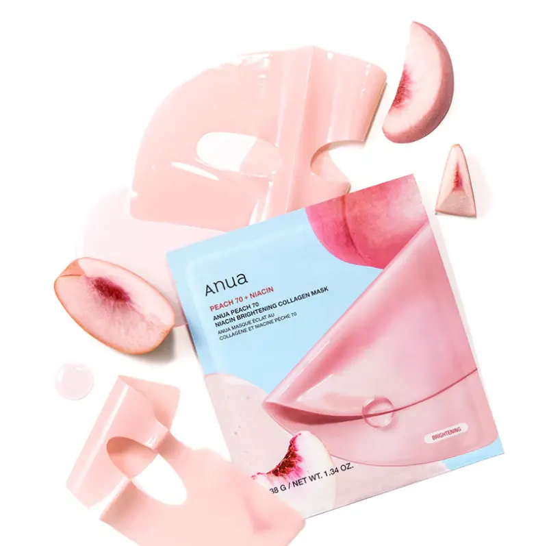 ANUA Peach 70+ Niacin Brightening Collagen Mask MAAS K-BEAUTY Korean Cosmetics