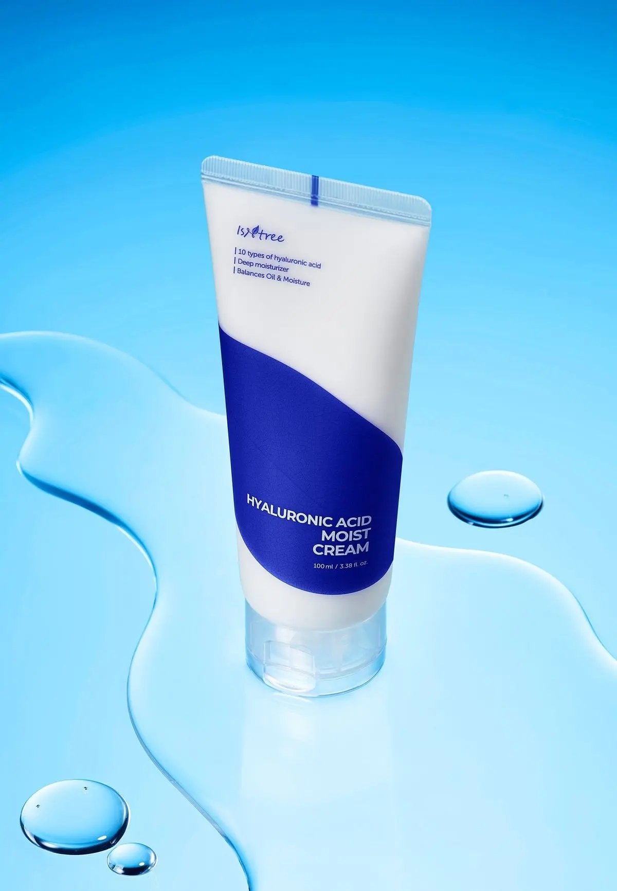 ISNTREE hyaluronic acid moist cream 100ml MAAS K-BEAUTY Korean Cosmetics