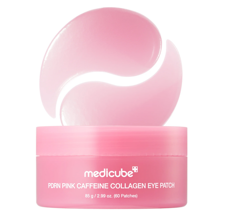 Medicube PDRN Pink Caffeine Collagen Eye Patch – 60 patchs yeux hydrogel