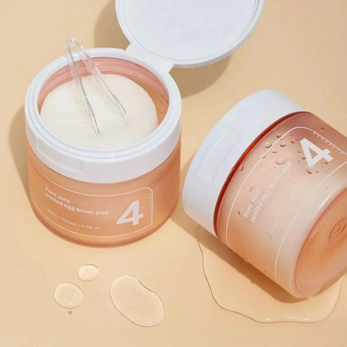 Numbuzin No.4 Pore Zero Peeled Egg Toner Pad (70 pads/190ml) MAAS K-BEAUTY Korean Cosmetics