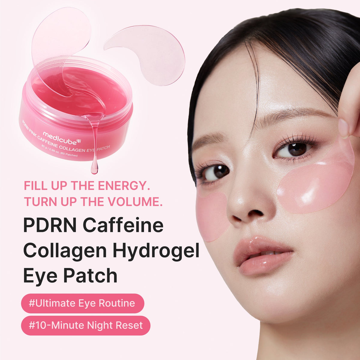 Medicube PDRN Eye Patch – patchs hydrogel caféine et collagène