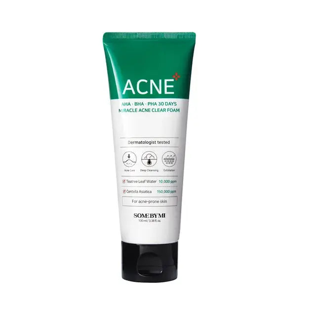SOME BY MI - AHA,BHA,PHA 30 Days Miracle - Mousse nettoyante anti-acné MAAS K-BEAUTY PARIS