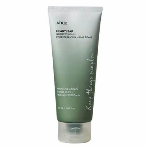 Anua - Heartleaf Quercetinol Mousse nettoyante en profondeur pour les pores 150ml MAAS K-BEAUTY PARIS