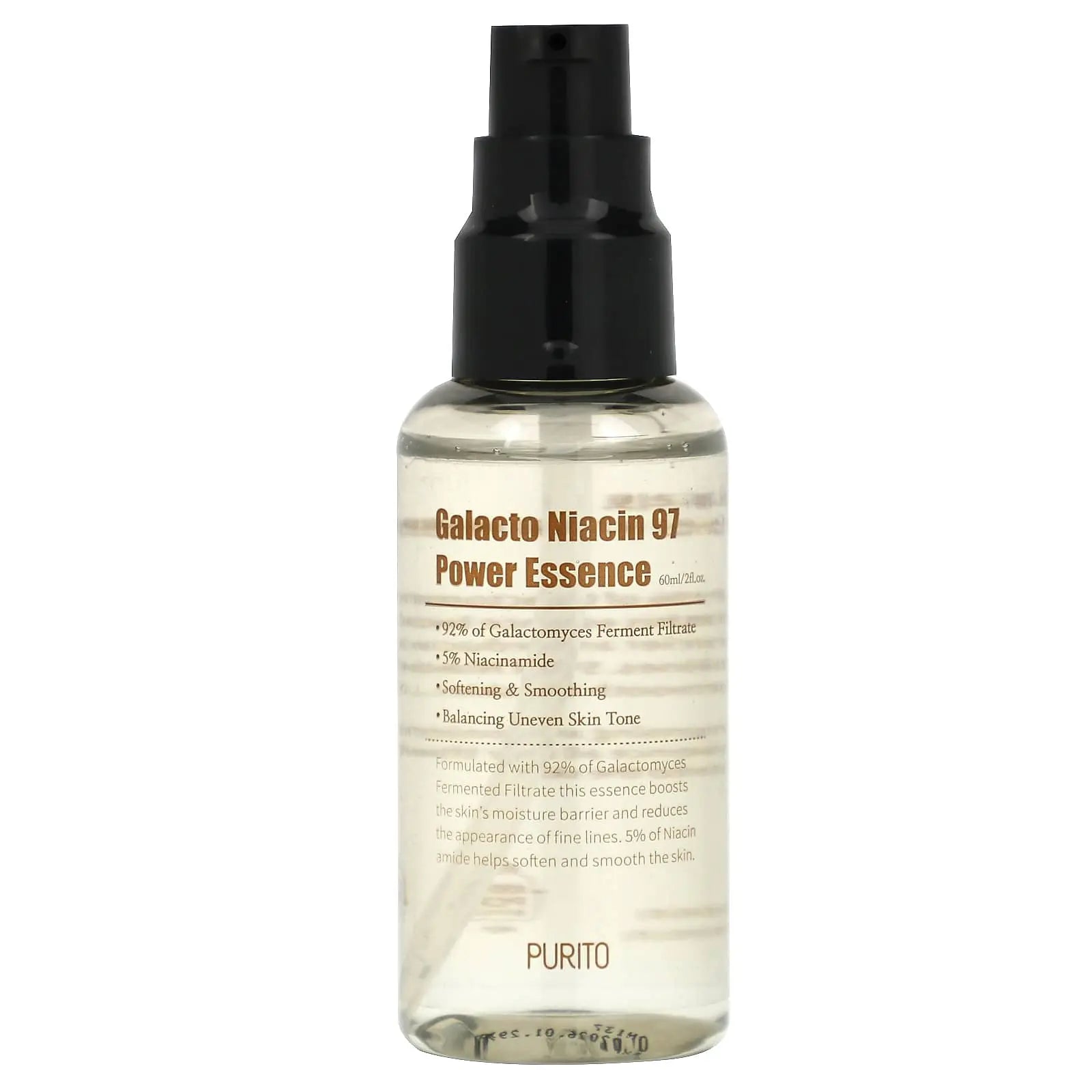 PURITO Galacto Niacinamide 97 Power Essence 60ml MAAS K-BEAUTY PARIS