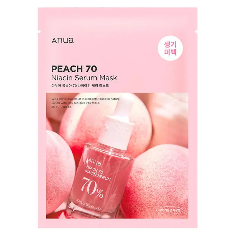 ANUA Peach 70% Niacin Serum Mask MAAS K-BEAUTY PARIS