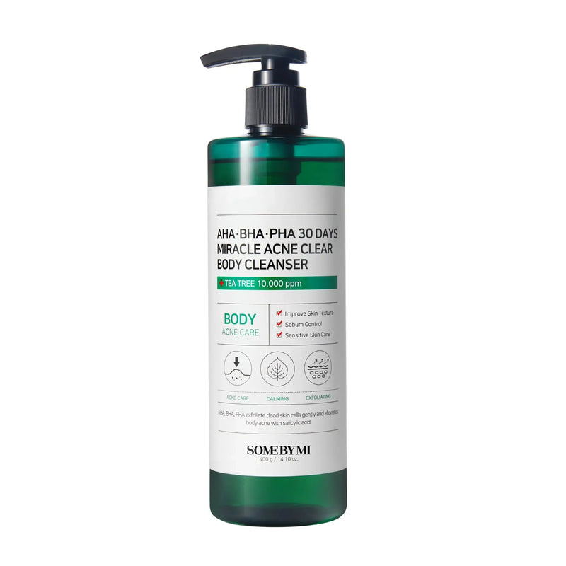 SOME BY MI - AHA BHA PHA 30 Days Miracle Acne Clear Body Cleanser 400 ml MAAS K-BEAUTY PARIS
