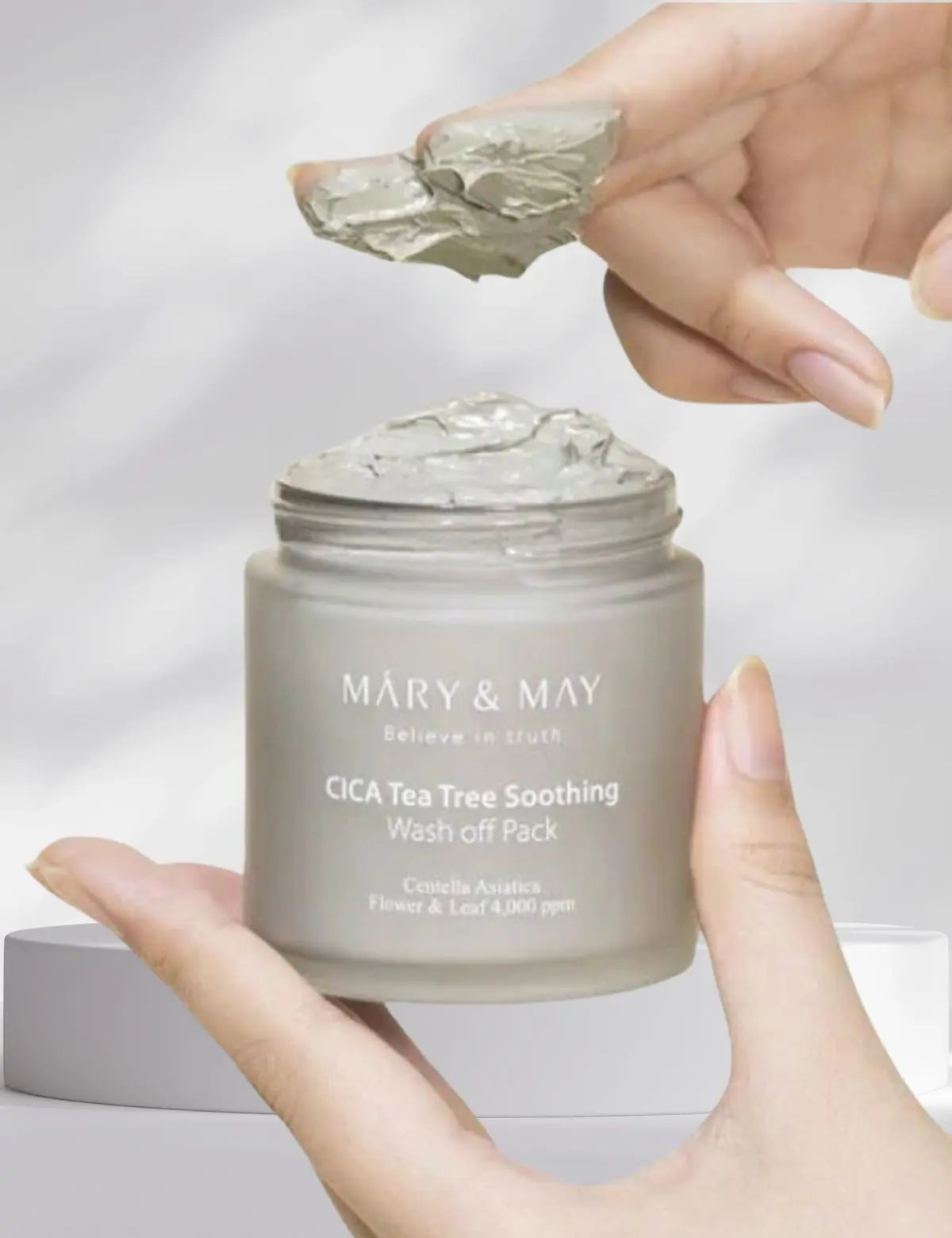 Mary&May Cica Tea Tree Soothing Wash Off Pack 125g MAAS K-BEAUTY Korean Cosmetics