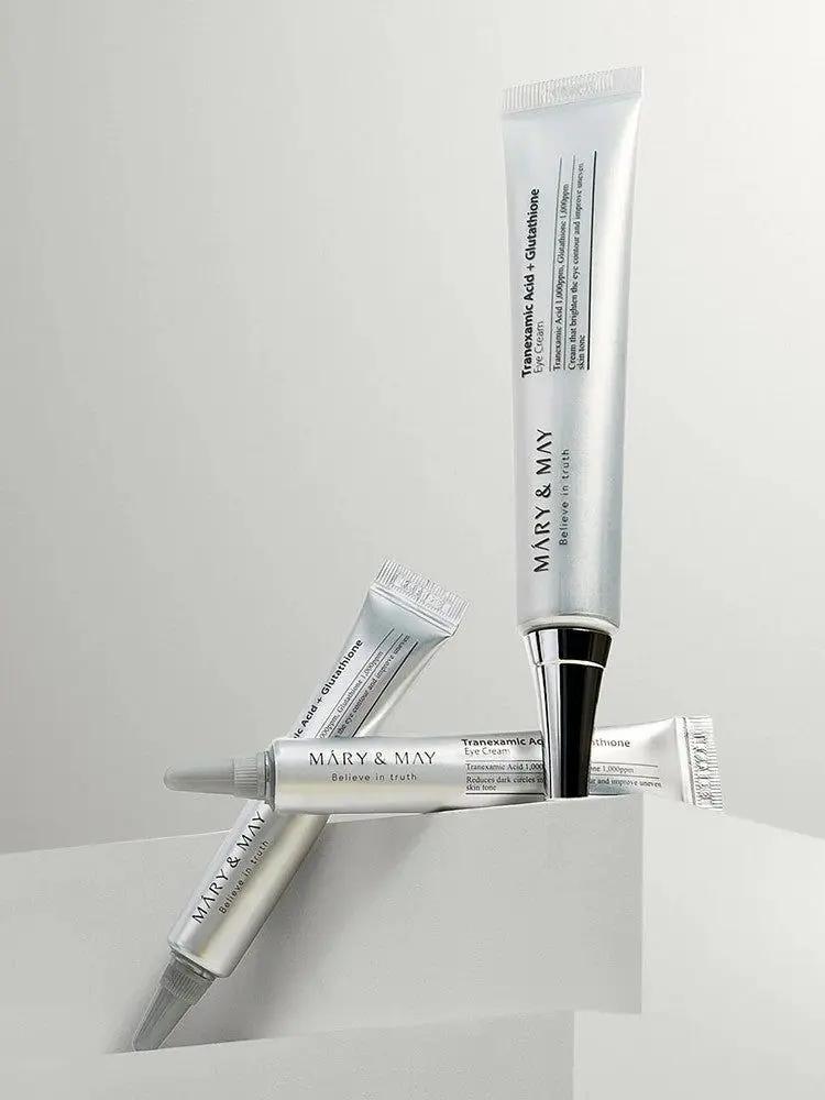 MARY & MAY – Tranexamic Acid + Glutathion Eye Cream 30ml MAAS K-BEAUTY Korean Cosmetics
