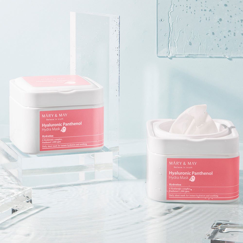 Mary & May Hyaluronic Panthenol Hydra Mask (30 masques) MAAS K-BEAUTY Korean Cosmetics