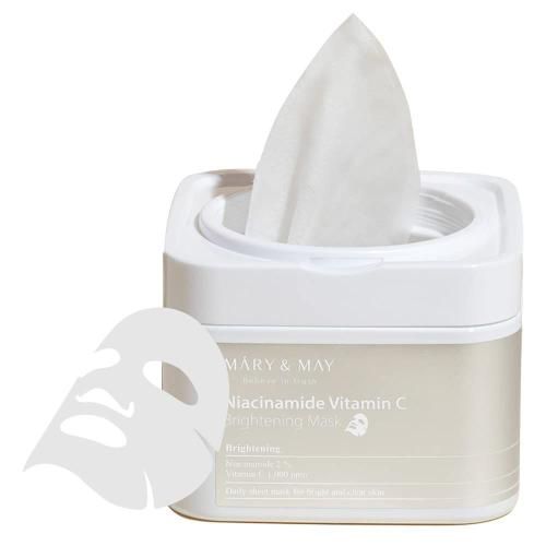 Mary & May Niacinamide Vitamin C Brightening Mask (30 masques) MAAS K-BEAUTY Korean Cosmetics