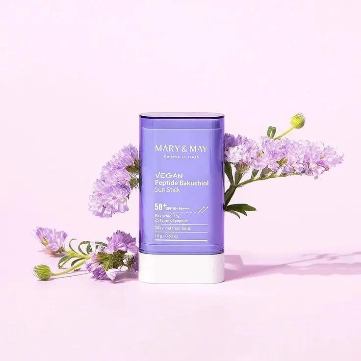 Mary & May Vegan Peptide Bakuchiol Sun Stick MAAS K-BEAUTY Korean Cosmetics