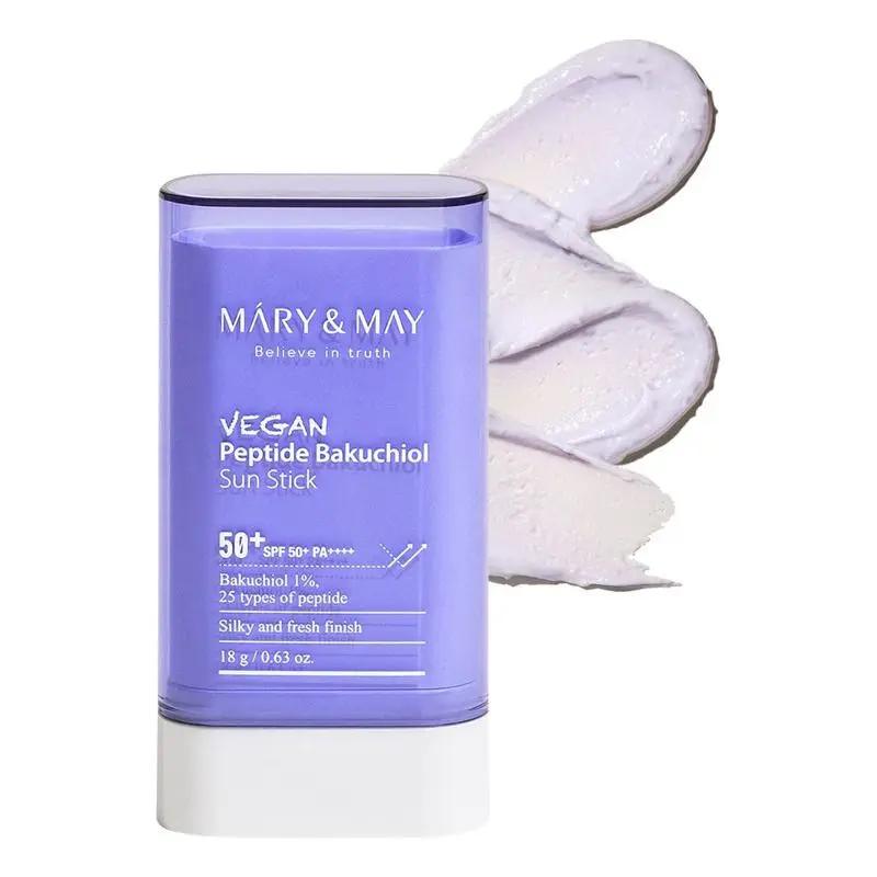 Mary & May Vegan Peptide Bakuchiol Sun Stick MAAS K-BEAUTY Korean Cosmetics