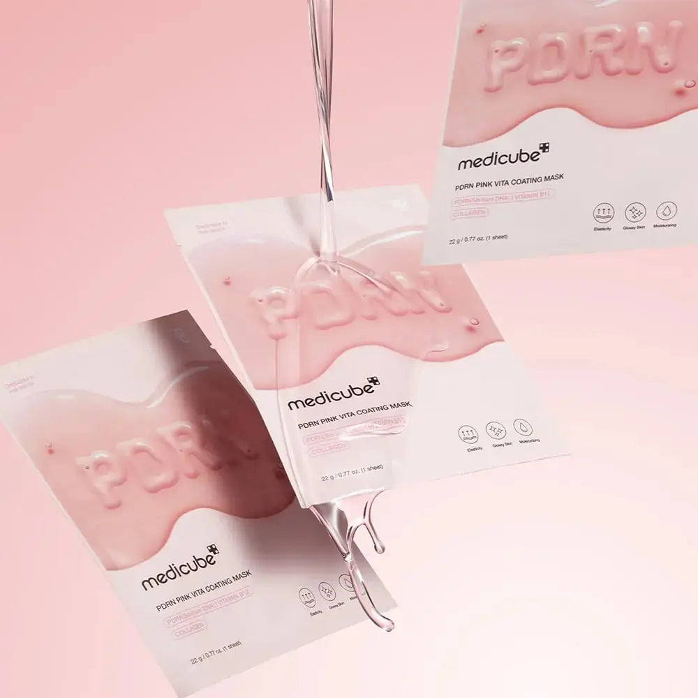 Medicube PDRN Pink Vita Coating Mask – éclat en 10 à 20 minutes