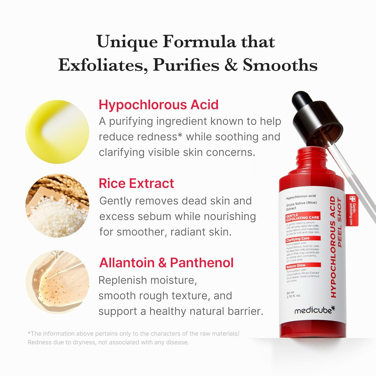 Medicube Hypochlorous Acid Peel Shot 80ml – exfoliation douce