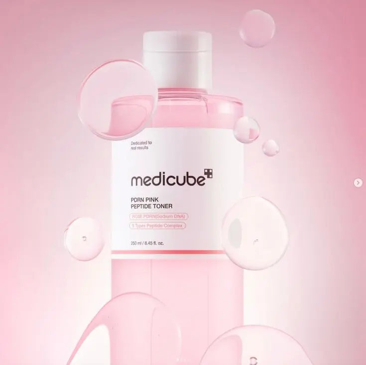Medicube Lotion tonique apaisante Pink Cica de PDRN 250ml MAAS K-BEAUTY Korean Cosmetics