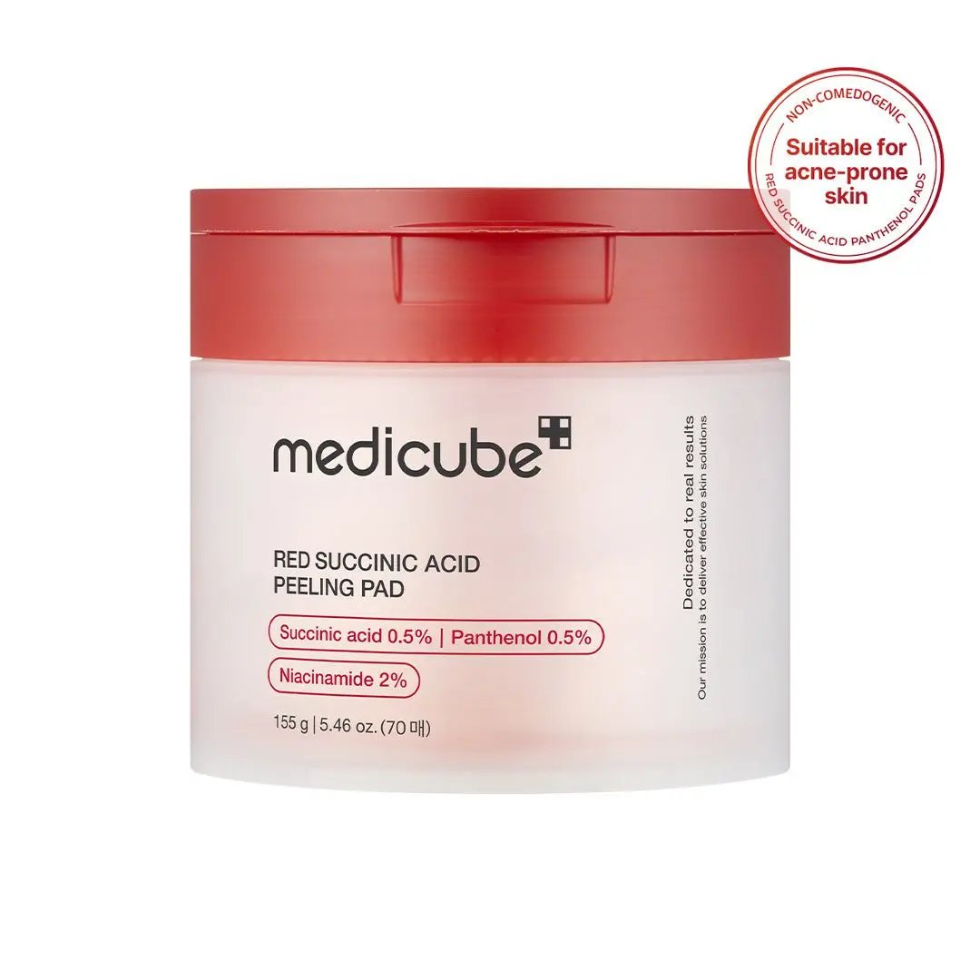 MEDICUBE - Red Succinic Acid Peeling Pad 70 pcs MAAS K-BEAUTY Korean Cosmetics