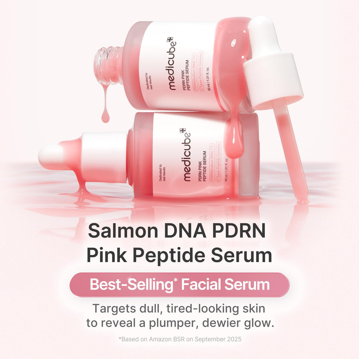 Medicube PDRN Pink Peptide Serum Ultra Light 30ml – sérum ADN de saumon et peptides
