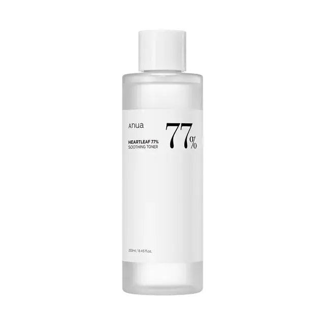 Tonique coréen Anua Heartleaf 77% Soothing Toner, étape clé d'une routine K-beauty
