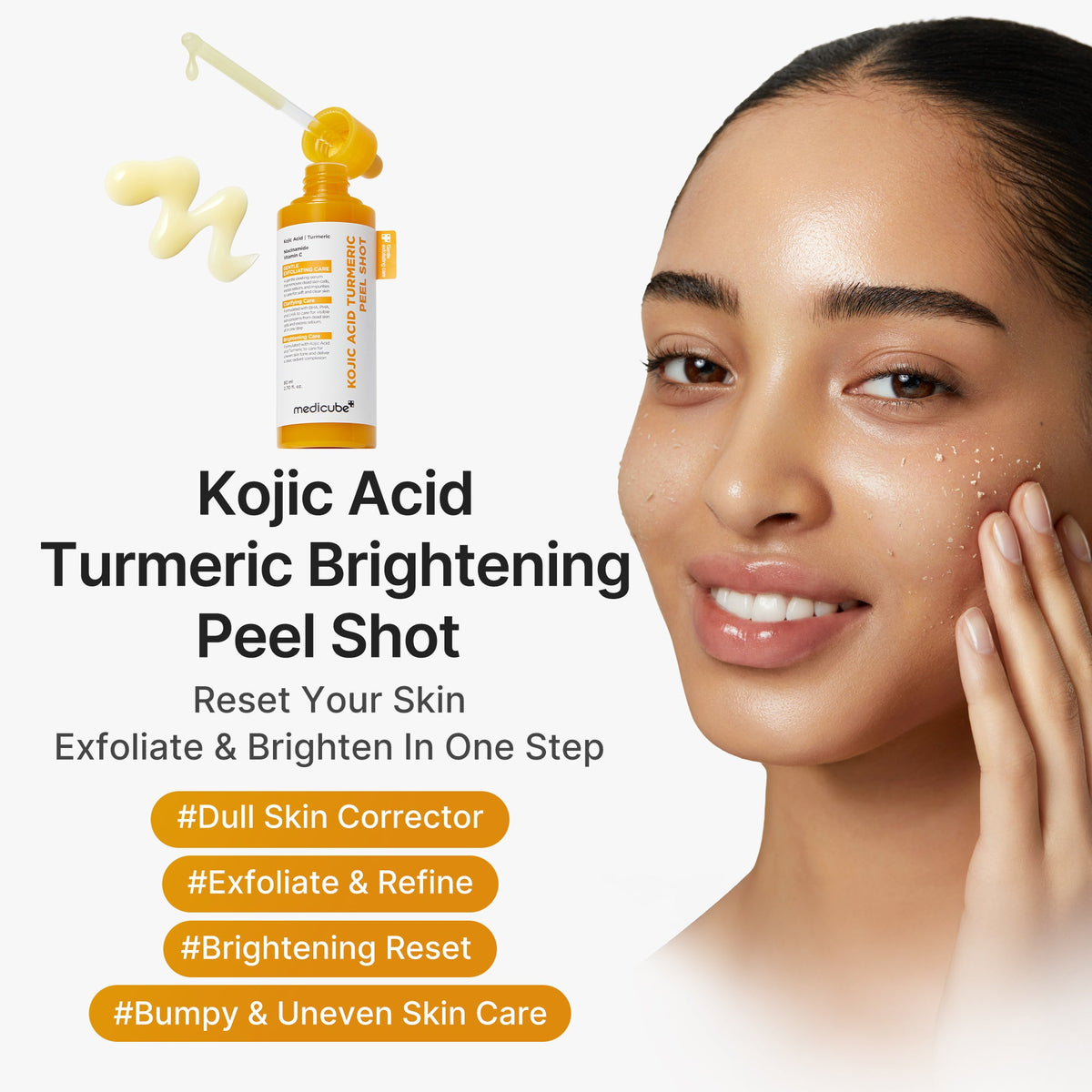 Medicube Kojic Acid Turmeric Peel Shot 80ml – acide kojique et curcuma