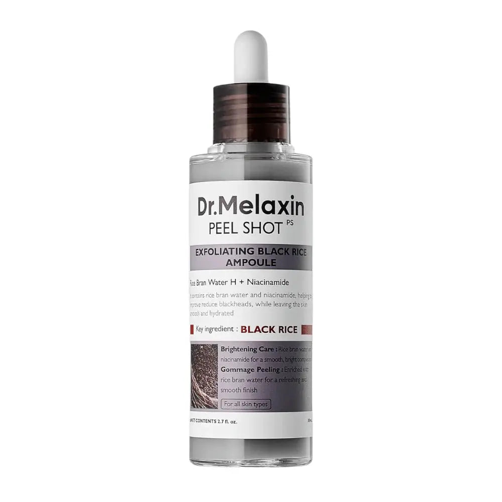 DR.MELAXIN - Peel Shot Exfoliating Black Rice Ampoule 80ml MAAS K-BEAUTY Korean Cosmetics