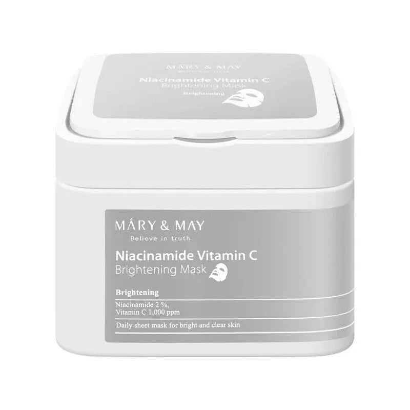 Mary & May Niacinamide Vitamin C Brightening Mask (30 masques) MAAS K-BEAUTY