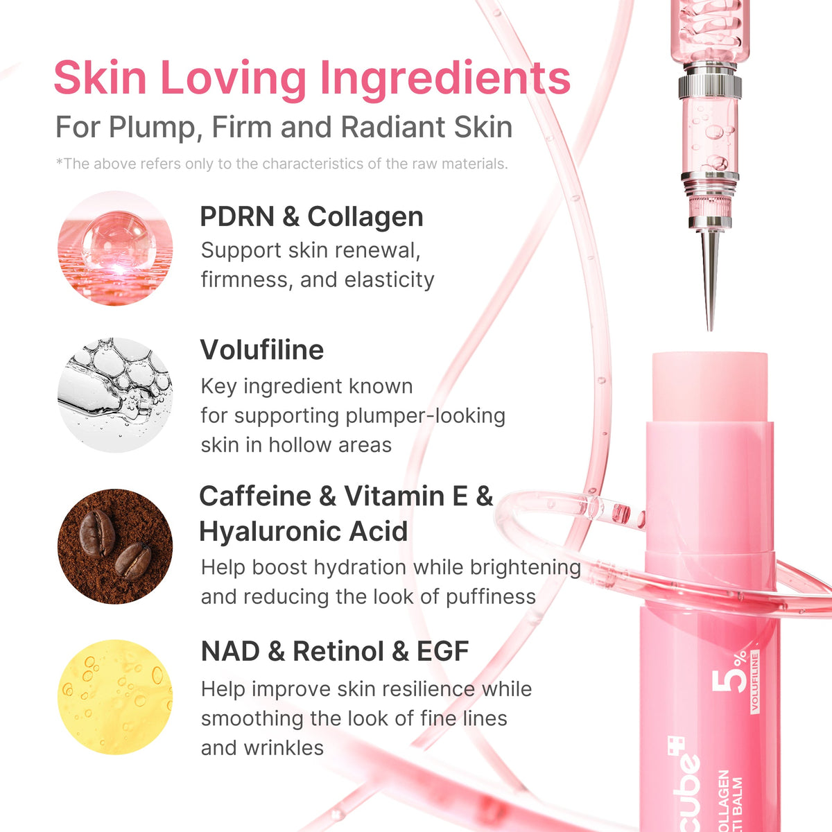 Medicube PDRN Pink Collagen Multi Balm – application contour des yeux, lèvres et sillons