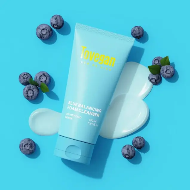 Tovegan Blue Balancing Foam Cleanser – 150 ml MAAS K-BEAUTY Korean Cosmetics