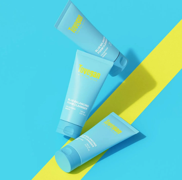 Tovegan Blue Balancing Foam Cleanser – 150 ml MAAS K-BEAUTY Korean Cosmetics