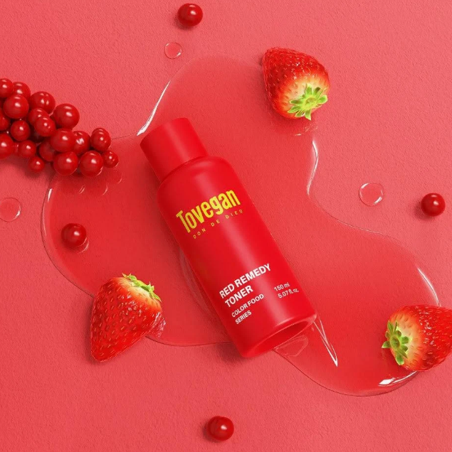 TOVEGAN Red Remedy Toner – 150 ml MAAS K-BEAUTY Korean Cosmetics