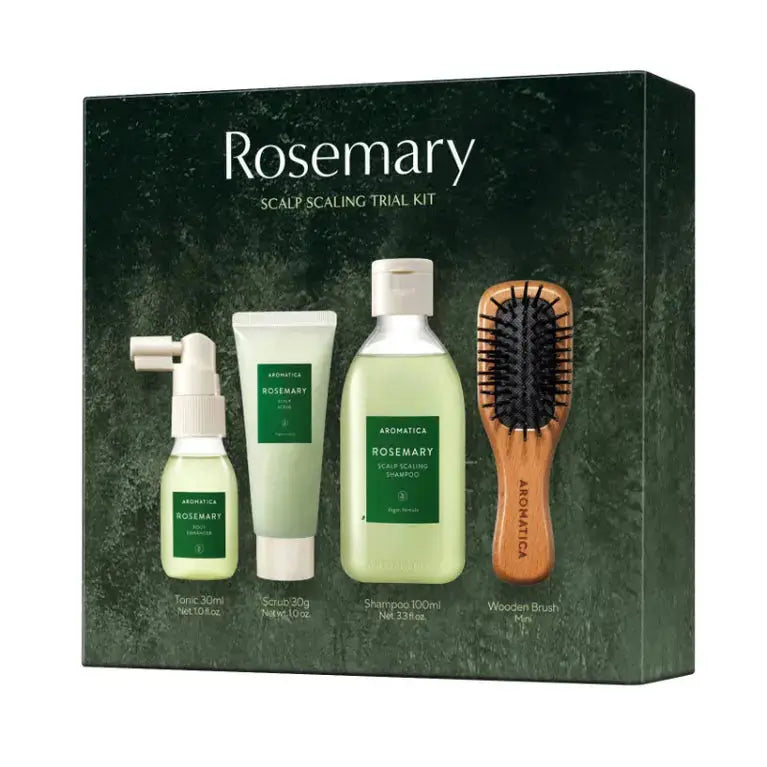 Aromatica Rosemary Scalp Scaling Trial Kit – soin du cuir chevelu au romarin