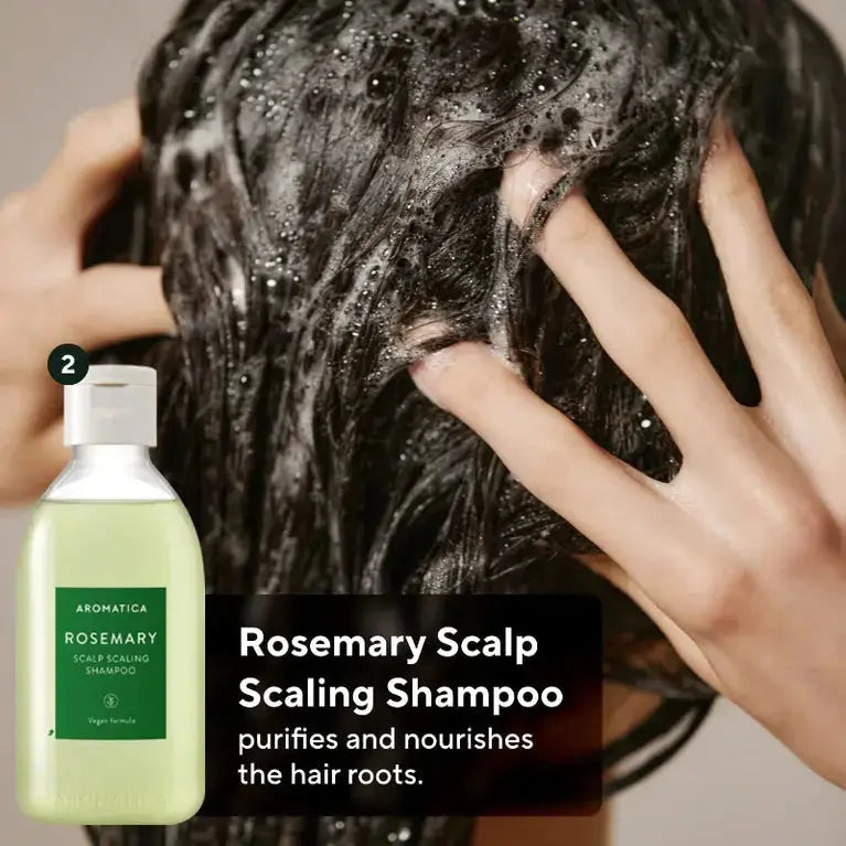 Aromatica Rosemary Scalp Scaling Trial Kit – kit découverte cheveux