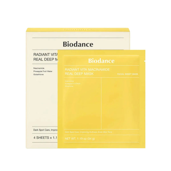 Biodance Radiant Vita Niacinamide Real Deep Mask 34g – masque hydrogel