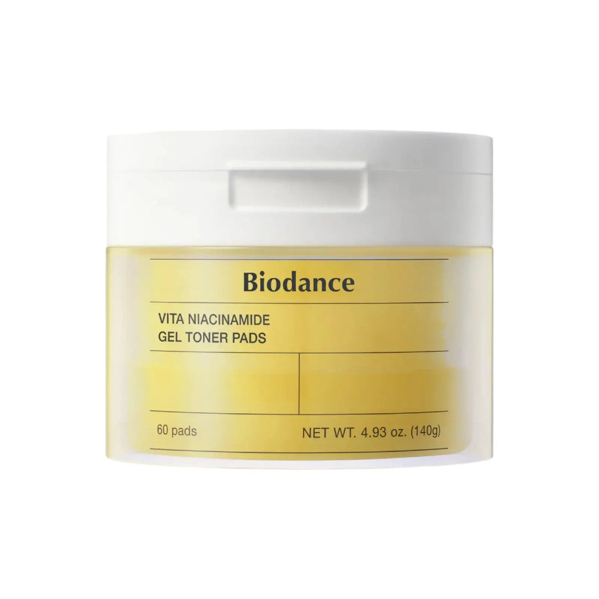 Biodance Vita Niacinamide Gel Toner Pads (60 pads, 140 g) – pads toniques éclat