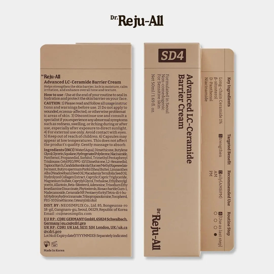 Dr.Reju-All Advanced LC-Ceramide Barrier Cream 50ml – crème hydratante