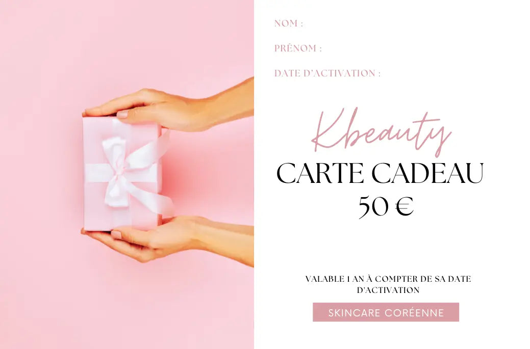 Carte cadeau 50€ MAAS K-BEAUTY PARIS