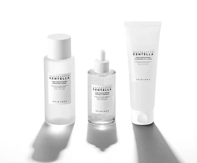 SKIN1004 Tone Brightening Set - Cleansing Gel Foam-Boosting Toner-Capsule Ampoule MAAS K-BEAUTY PARIS