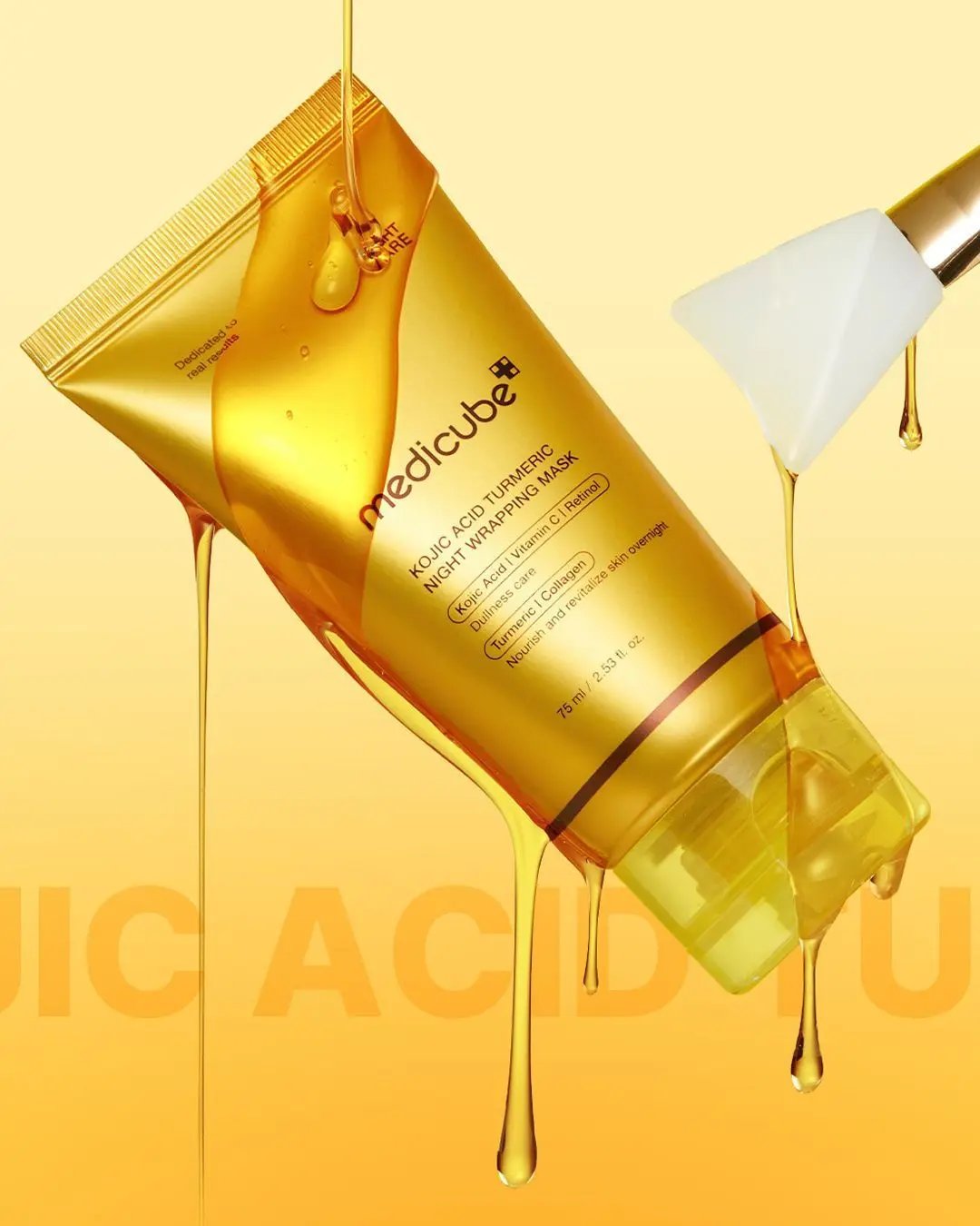 MEDICUBE - Kojic Acid Turmeric Overnight Wrapping Mask MAAS K-BEAUTY Korean Cosmetics