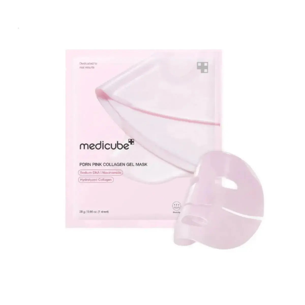Medicube PDRN Pink Collagen Gel Mask – masque rose qui devient transparent