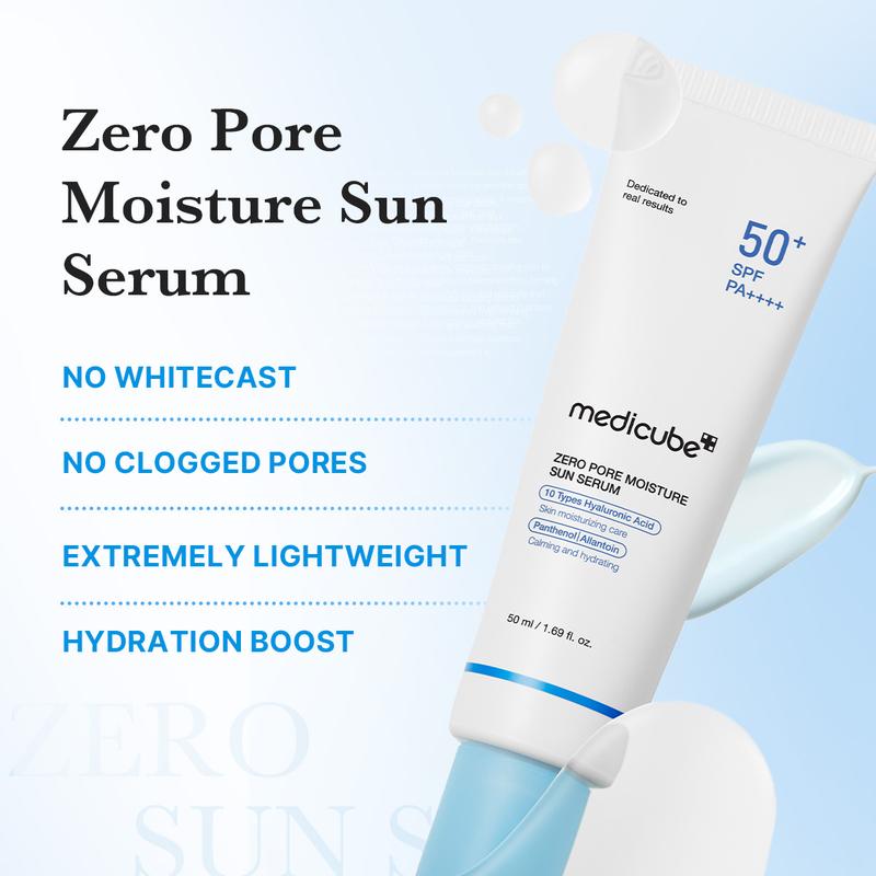 Medicube Zero Pore Moisture Sun Serum 50ml – texture sérum légère