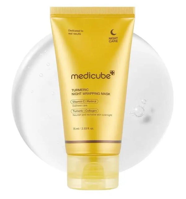 Medicube Kojic Acid Turmeric Overnight Wrapping Mask 75ml – masque de nuit éclat