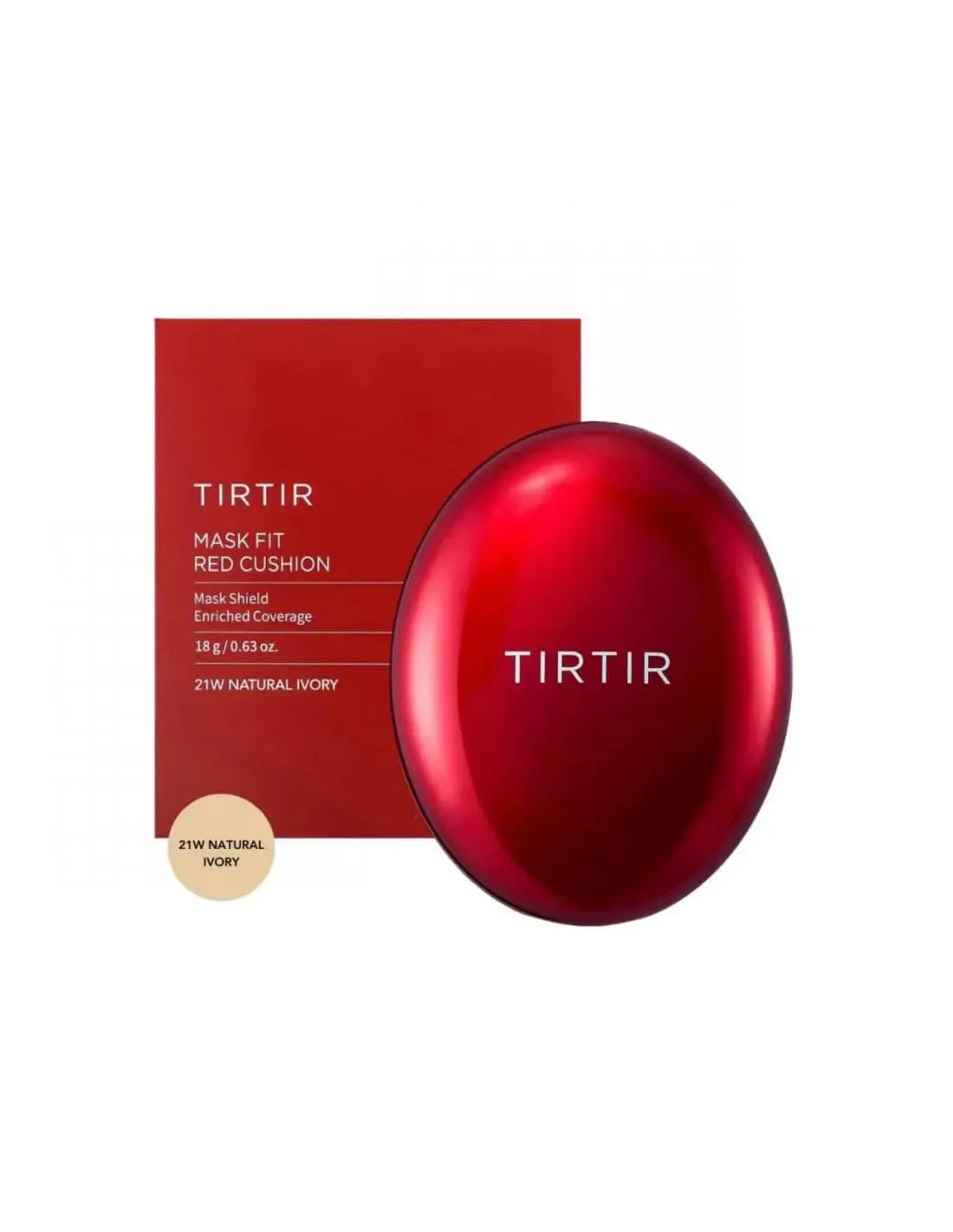 TIRTIR Mask Fit Red Cushion – 21W Natural Ivory (18 g) MAAS K-BEAUTY PARIS